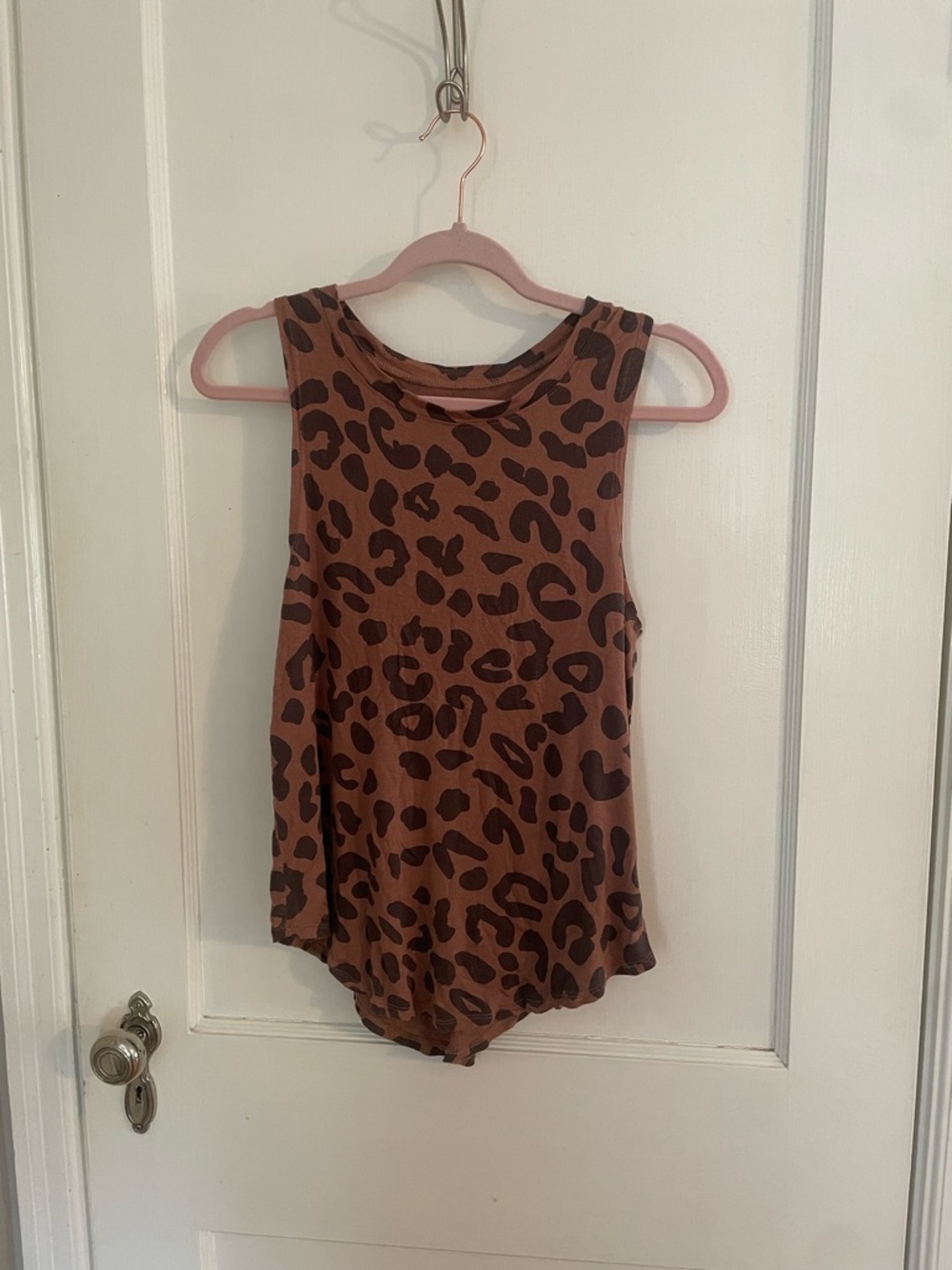 Grayson Threads Brown & Dark Brown Leopard Tank
